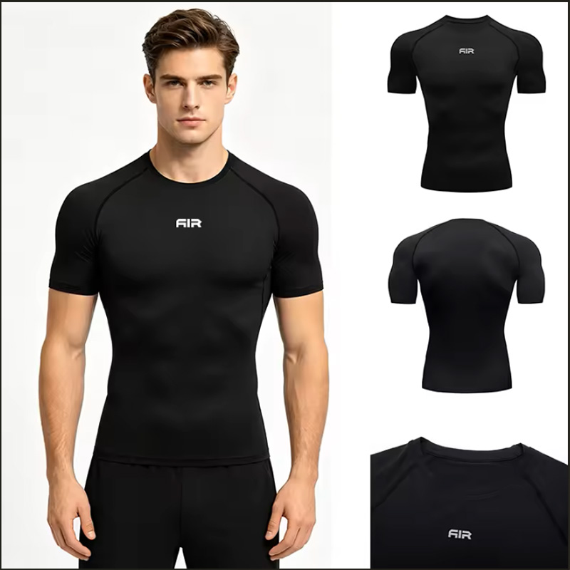 Running Gear Winter - 2026 Kompressions-T-Shirt für Herren Sommer Sportbekleidung
