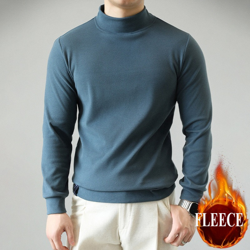 Running Gear Autumn - Schnell Trocknende Herren Thermo-Oberteil Langarm Stehkragen