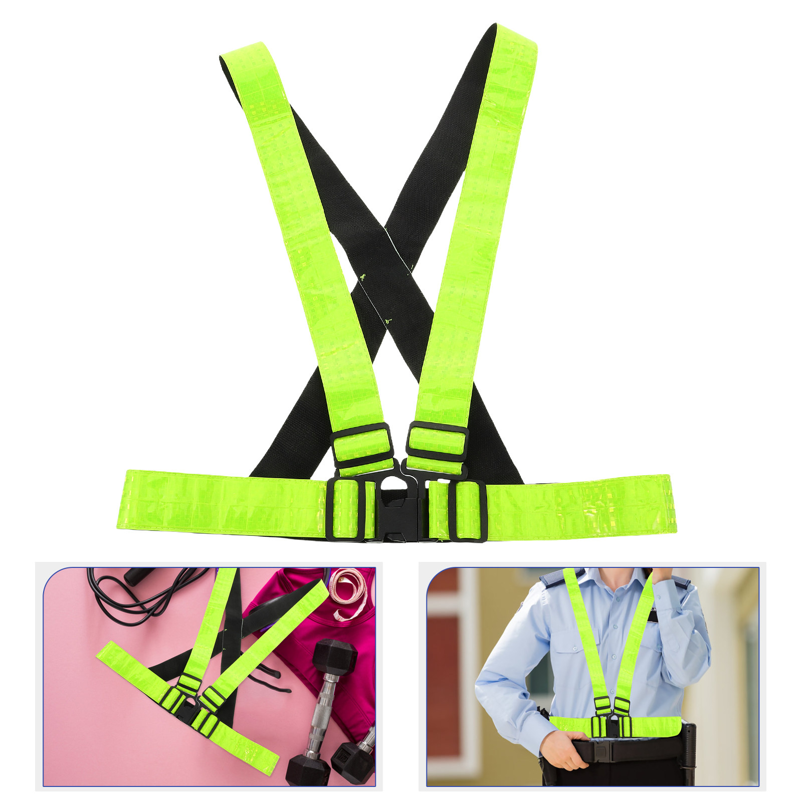 Running Visibility Gear - Reflektierende Weste für Nachtaktivitäten im Freien,