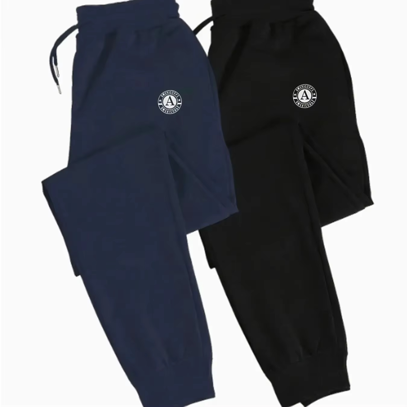 Running Gear Winter - 2er-Pack Herren Casual Jogginghosen mit kreisförmigem