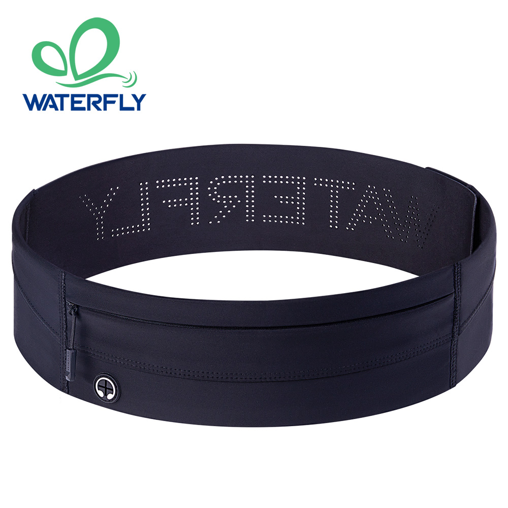 Running Belt Waist - WATERFLY Laufgürtel Fanny Pack Schlanker, elastischer