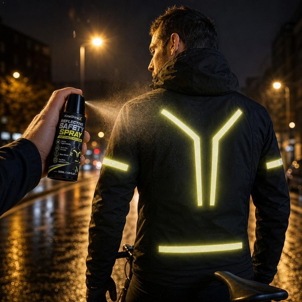Running Visibility Gear - Reflektierender Sicherheitsspray für die Nacht, Hochsichtbare
